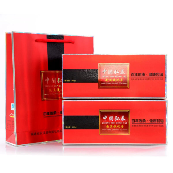 Zhongmin Hongtai tea strong fragrance type Anxi Tieguanyin gift box gift gift orchid fragrance 500g manufacturer wholesale - Image 2