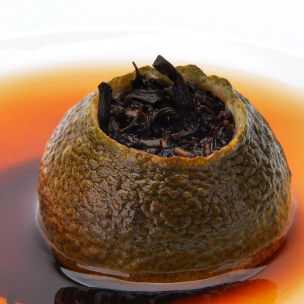 Zhongmin Hongtai small green tangerine peel Pu'er tea small green tangerine, ripe tea, tangerine pucha, Yunnan orange pucha 250g - Image 4