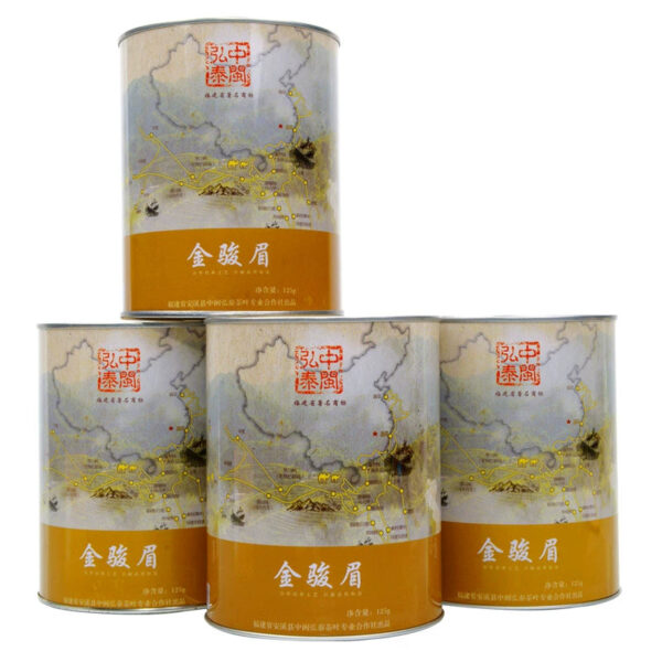Zhongmin Hongtai Yan Chuang World New Tea Jin Junmei Fujian Black Tea Tea Gift Box 500g Honey Fragrance Bulk Canned - Image 2
