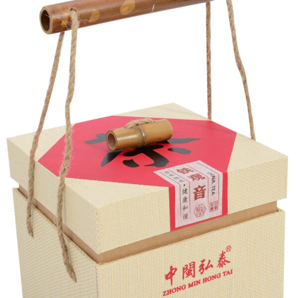 Zhongmin Hongtai Tea Premium Luxiang Many Years Aged Anxi Tieguanyin Oolong Tea Charcoal Roasted Fire Tea Gift Box - Image 4