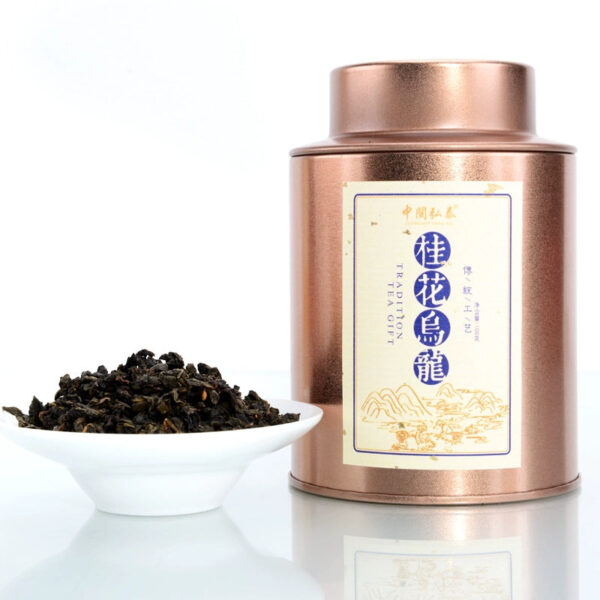 Zhongmin Hongtai Tea Osmanthus Oolong Tea Osmanthus Flower Tea Oolong Tea Osmanthus Tea 100g canned cold brewed herbal tea - Image 2