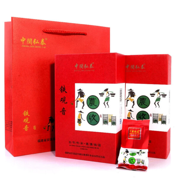 Zhongmin Hongtai Agricultural Collection Premium Fragrant Tieguanyin Tea Oolong Tea Zhengwei Alpine Handmade Gift Box 500g - Image 2