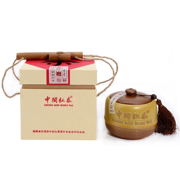 Zhongmin Hongtai Fujian Rock Tea Dahongpao Oolong Tea Charcoal Roasted Roast Fire Wuyishan Gift Boxed Tea 80g - Image 2