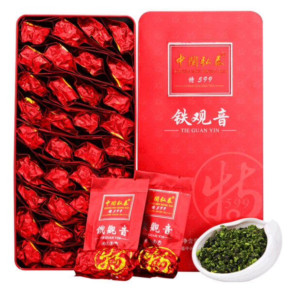 Zhongmin Hongtai Luxiang Anxi Tieguanyin Orchid Fragrance 2025 New Oolong San Spring and Autumn Tea Gift Box - Image 2