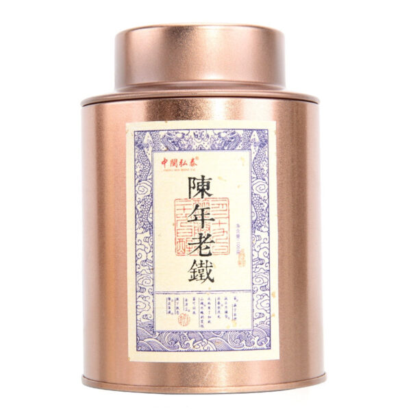 Zhongmin Hongtai Chen Fragrant Old Iron, Tea Tieguanyin Oolong Tea Charcoal Baked Ripe Tea Natural Aging 100g Canned - Image 2